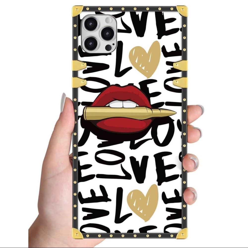 Brand New iPhone 12 Pro Max Case Love Lips Bullet Design